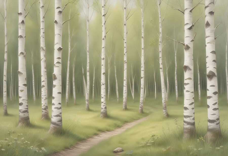 Caminho através de uma floresta
