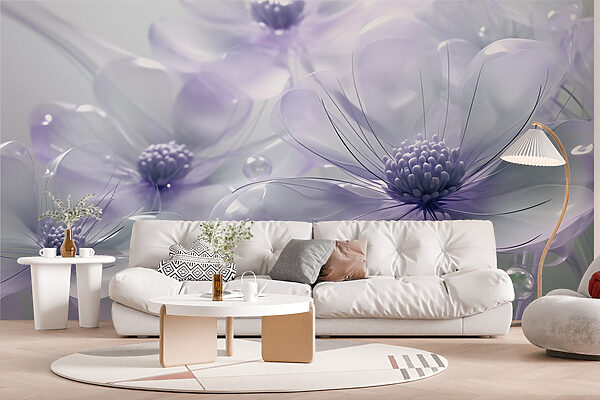Flores delicadas em tons pastel suaves Flores delicadas em tons pastel suaves