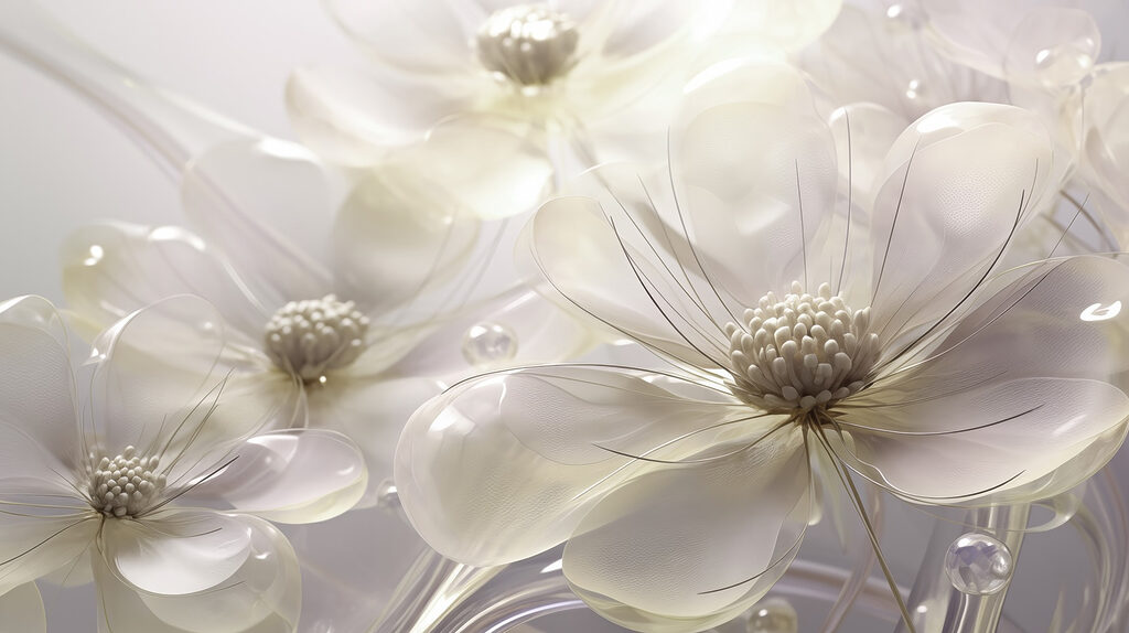 Flores delicadas em tons suaves Flores delicadas em tons suaves