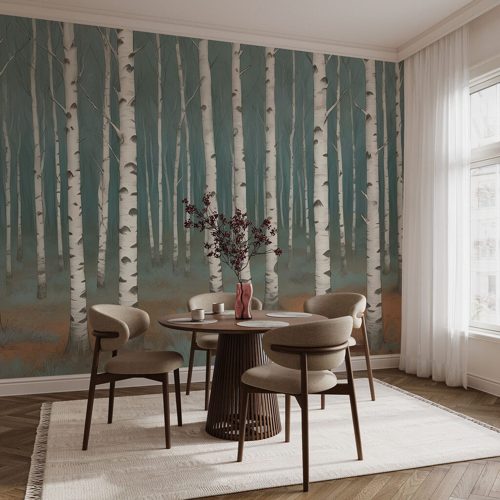 Group of trees in a forest Group of trees in a forest