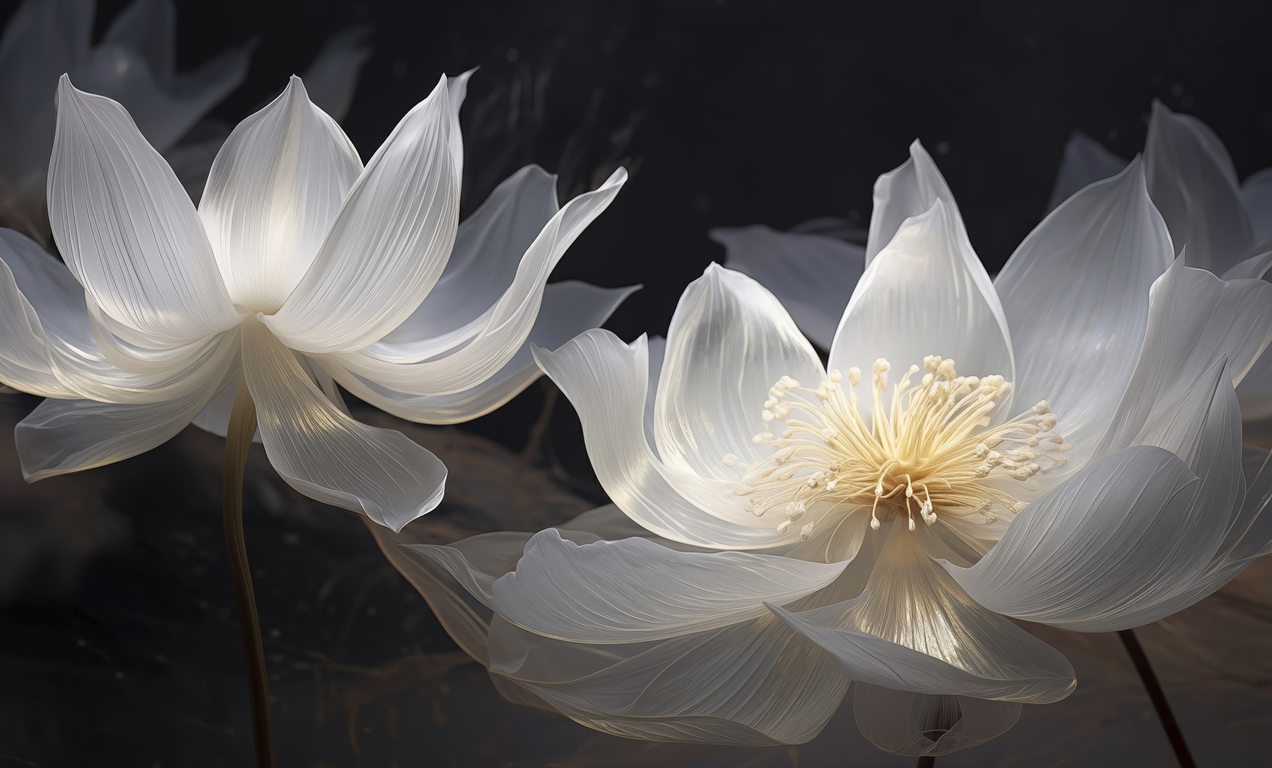 Elegant blossoms in soft light Elegant blossoms in soft light