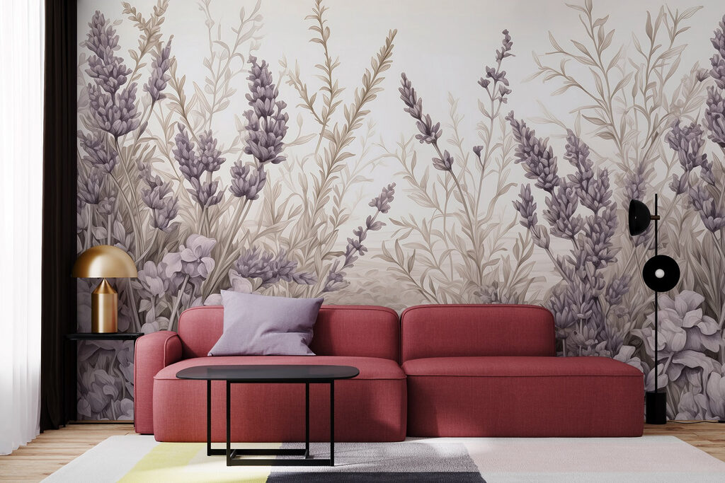 Delicate lavender blooms in harmony Delicate lavender blooms in harmony