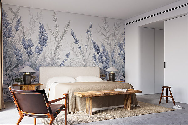 Tons delicados de lavanda em flor Tons delicados de lavanda em flor