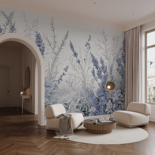 Tons delicados de lavanda em flor Tons delicados de lavanda em flor