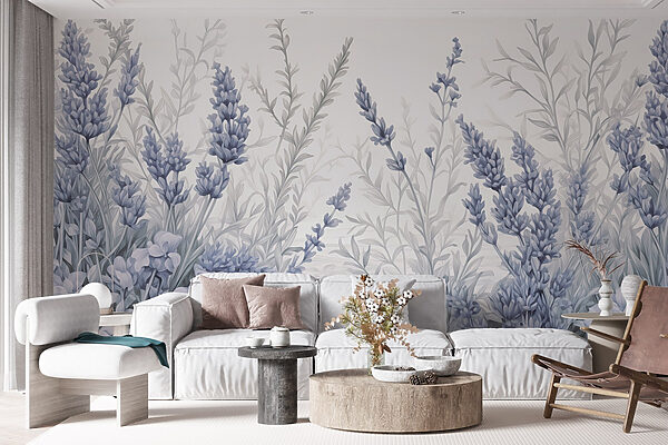 Tons delicados de lavanda em flor Tons delicados de lavanda em flor