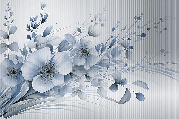 Flores delicadas em tons suaves Flores delicadas em tons suaves