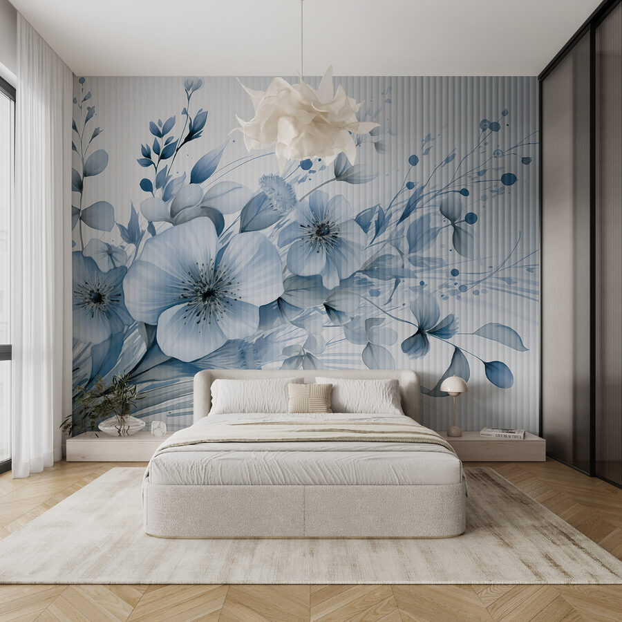 Flores delicadas em tons suaves