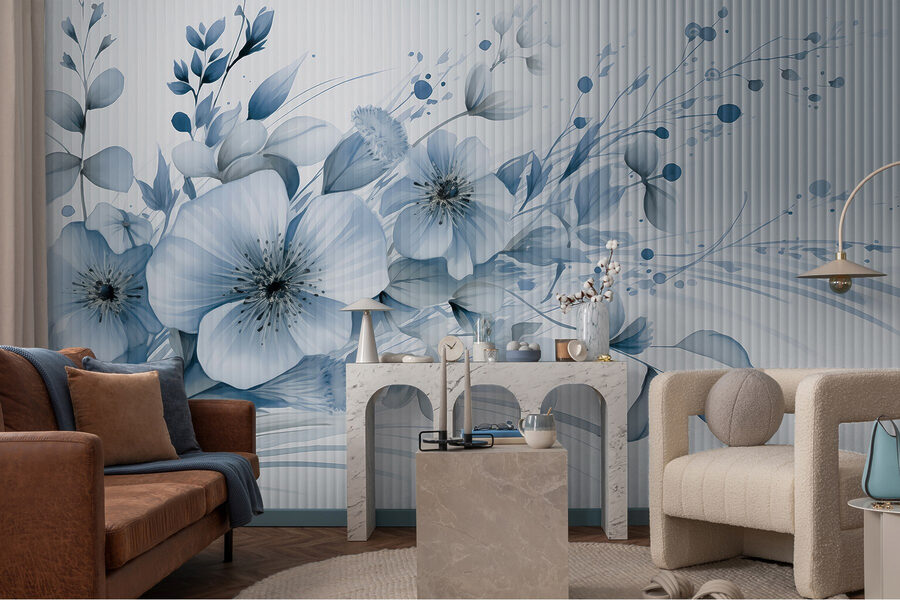 Flores delicadas em tons suaves