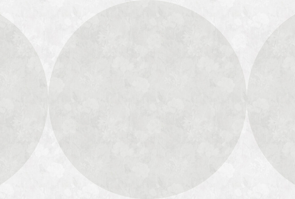 Círculo branco com flores Círculo branco com flores