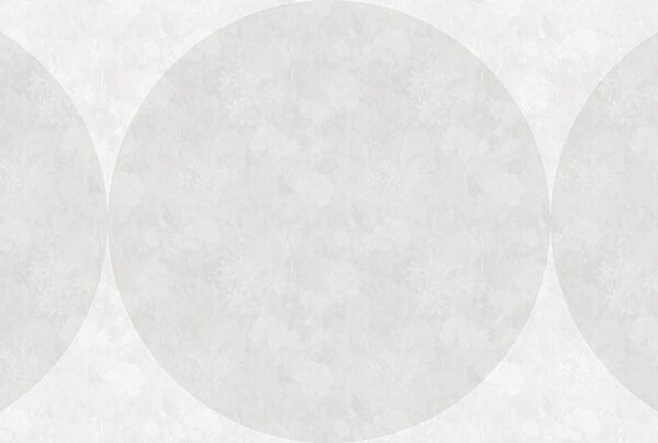 Círculo branco com flores Círculo branco com flores