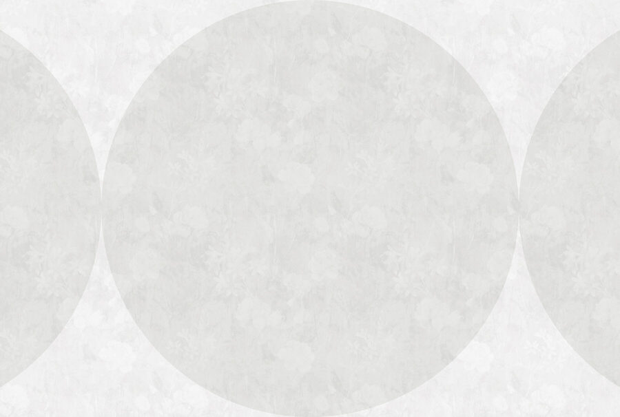 Círculo branco com flores Círculo branco com flores