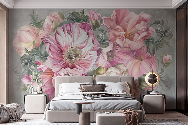 Flores delicadas em tons pastel suaves Flores delicadas em tons pastel suaves