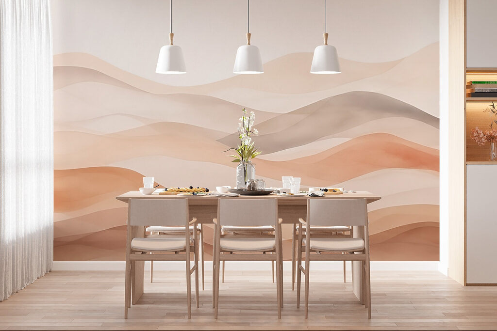 Brown and white wavy lines Brown and white wavy lines