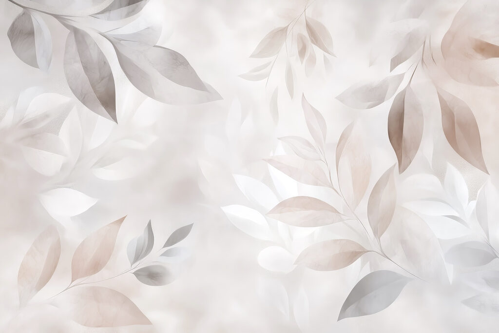 Folhas delicadas em tons suaves Folhas delicadas em tons suaves