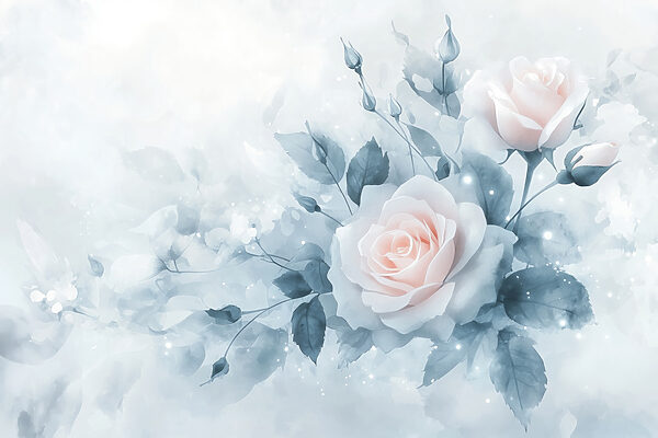 Rosas delicadas em tons suaves Rosas delicadas em tons suaves