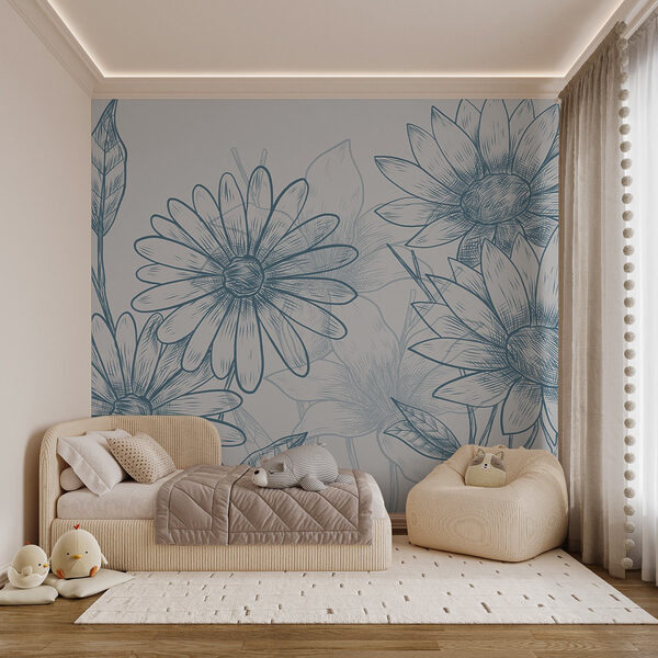 Desenho de flores e folhas Desenho de flores e folhas