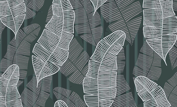 Padrão de folhas sobre um fundo escuro Padrão de folhas sobre um fundo escuro