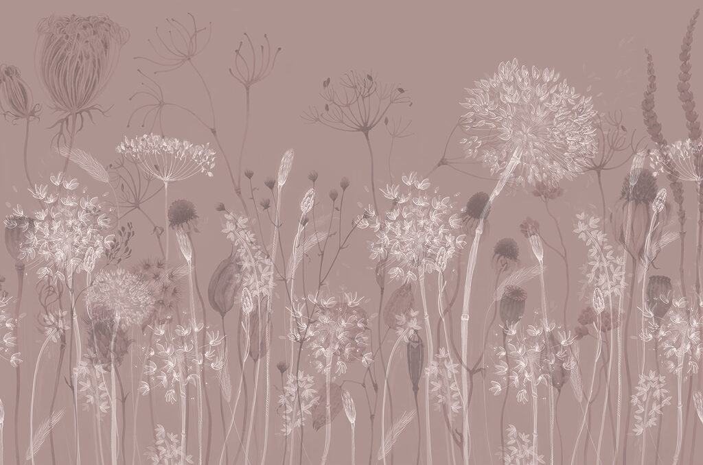 Flores suaves sobre um fundo discreto Flores suaves sobre um fundo discreto