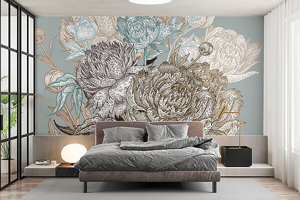 Flores delicadas em cores suaves Flores delicadas em cores suaves