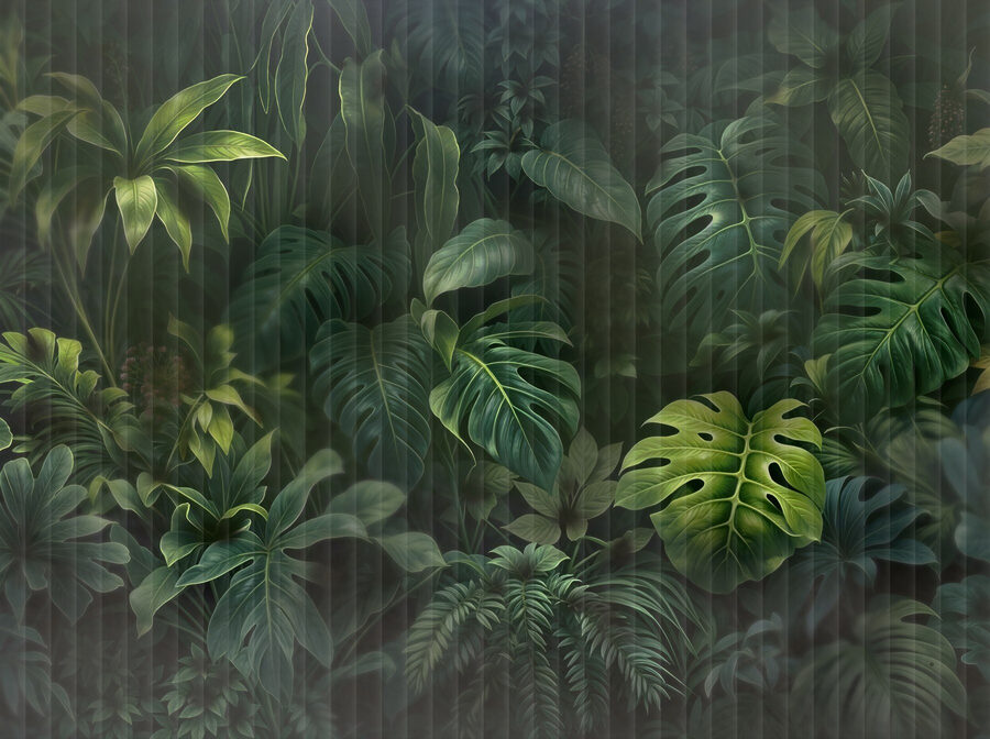 Grupo de folhas verdes