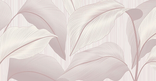 Folhas elegantes em tons suaves Folhas elegantes em tons suaves