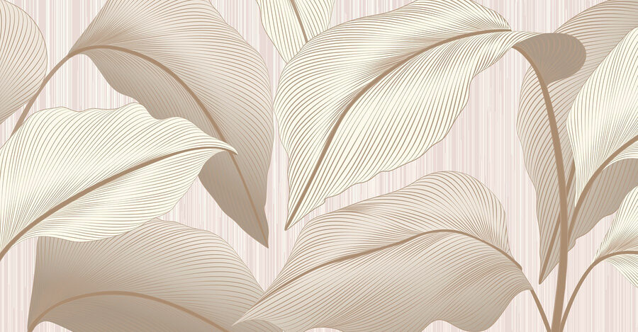 Elementos de design tranquilos e inspirados na natureza.