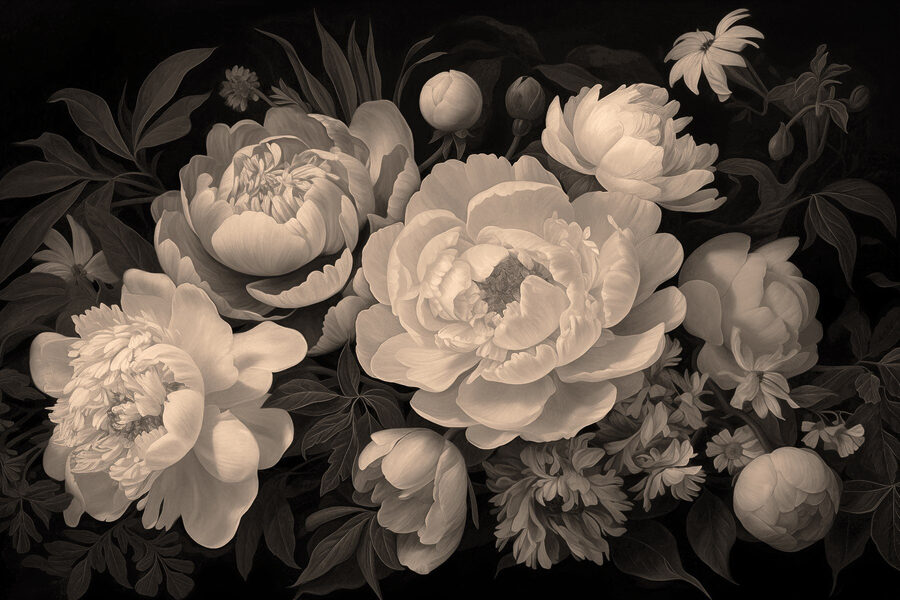 Grupo de flores brancas
