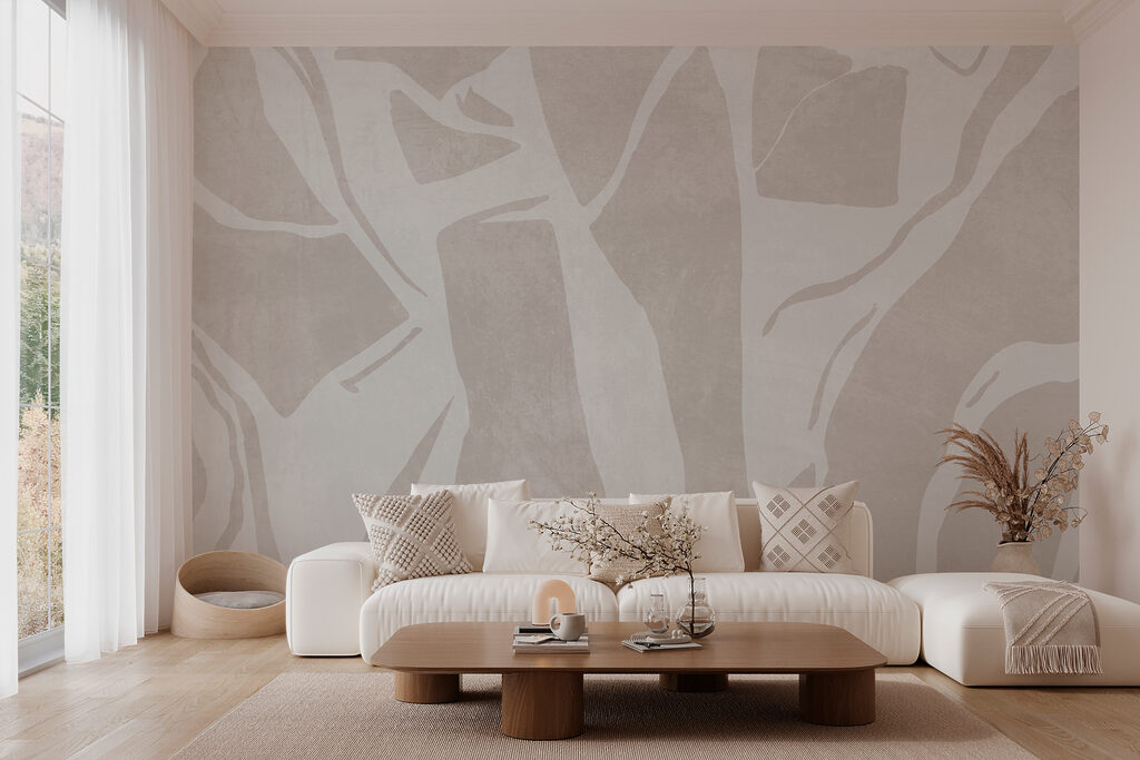 White and gray background with lines