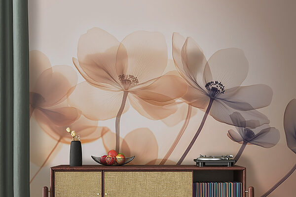 Flores delicadas em tons suaves Flores delicadas em tons suaves