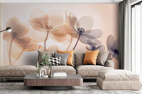 Flores delicadas em tons suaves Flores delicadas em tons suaves
