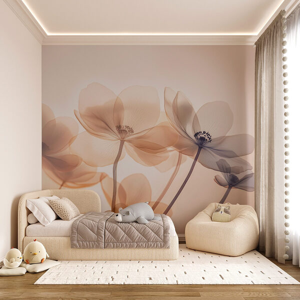Flores delicadas em tons suaves Flores delicadas em tons suaves