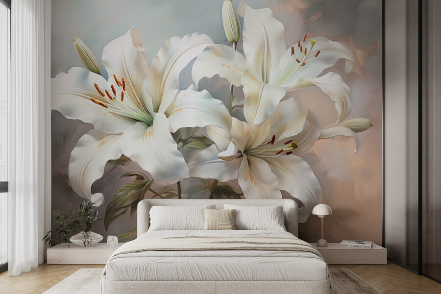 Flores delicadas em tons suaves Flores delicadas em tons suaves