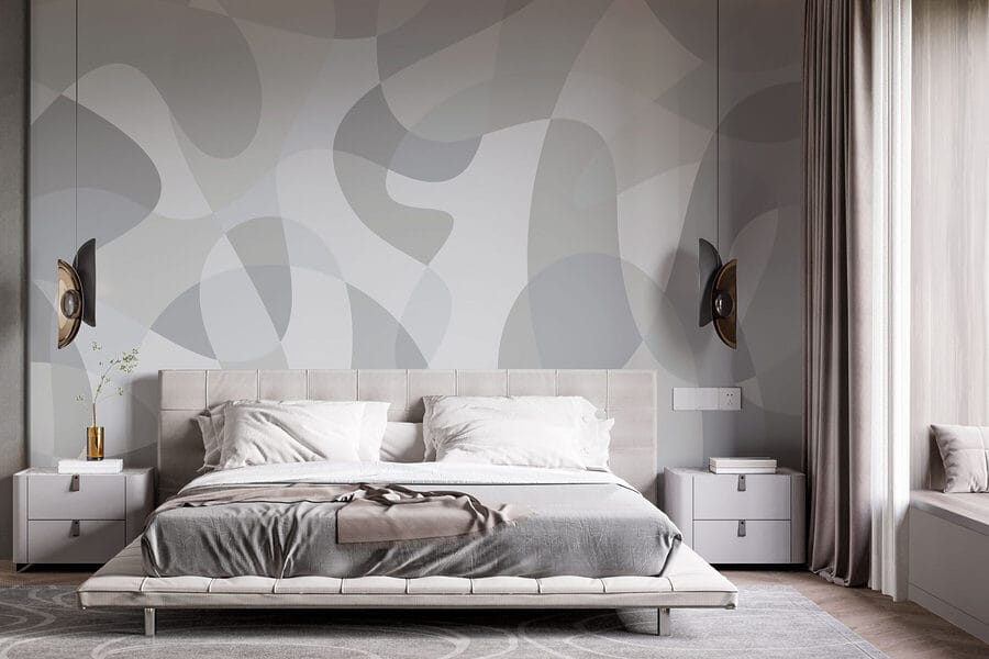 Fundo cinzento e branco