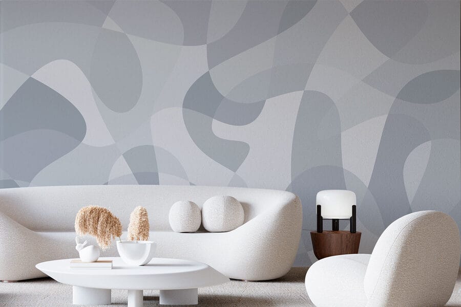 Fundo cinzento e branco