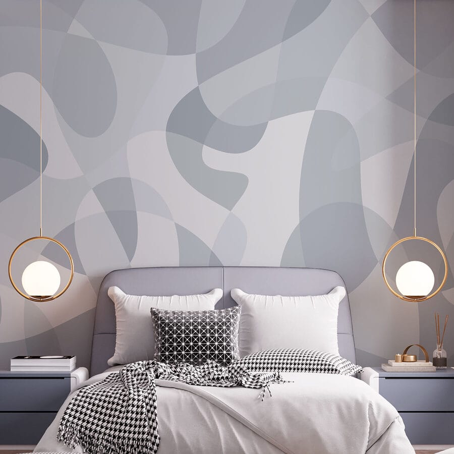 Fundo cinzento e branco