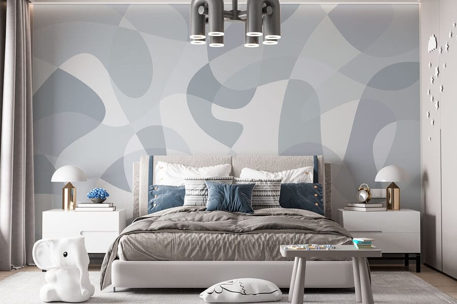 Fundo cinzento e branco