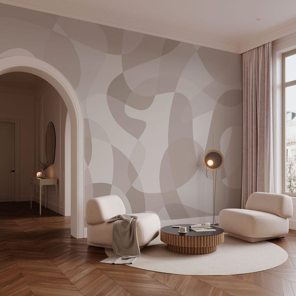 White and gray background