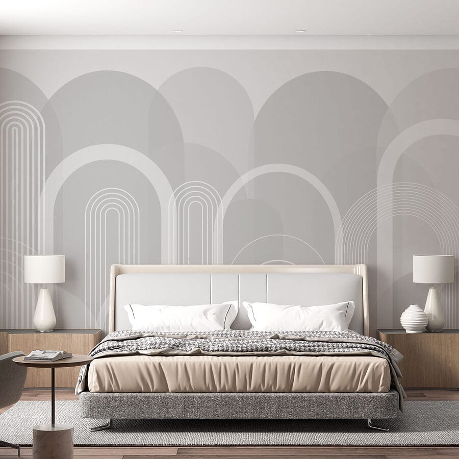 Fundo cinzento e branco com linhas brancas