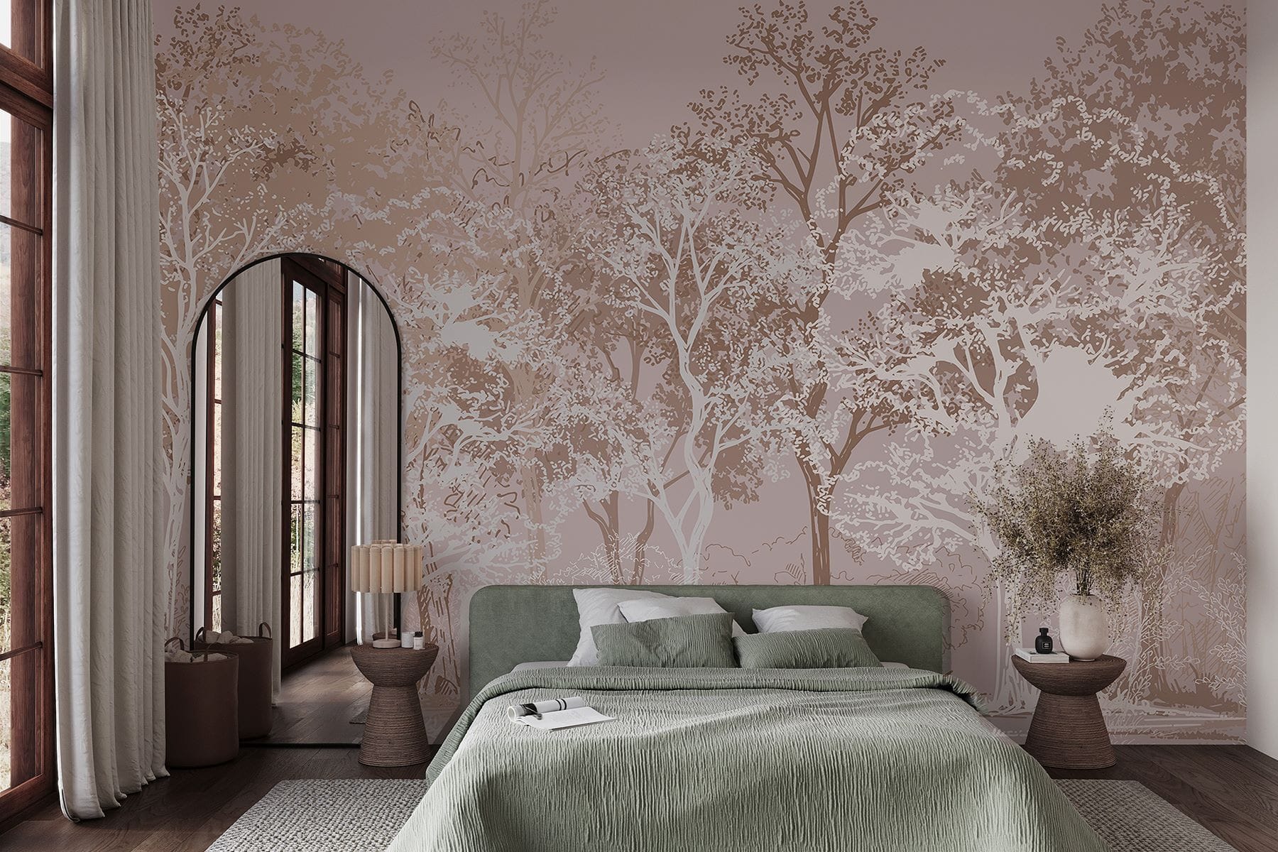 Group of trees in a forest
