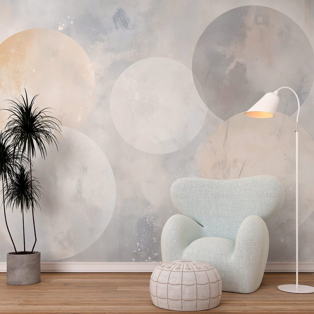 White and grey circles