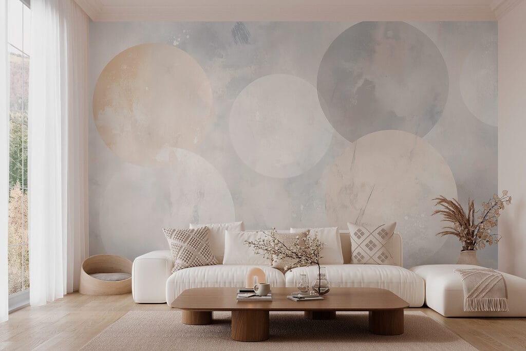 White and grey circles