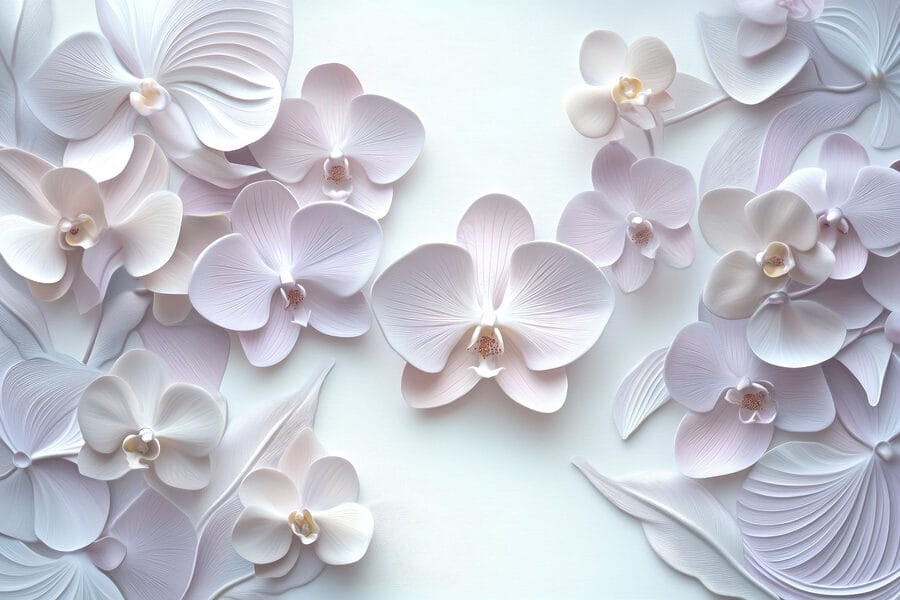 Papel de parede Grupo de flores brancas - Image 8