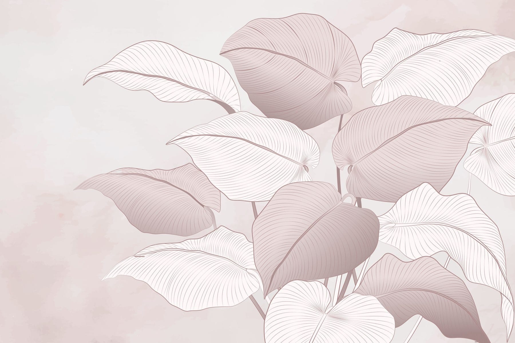 Delicate leaves in soft hues Delicate leaves in soft hues