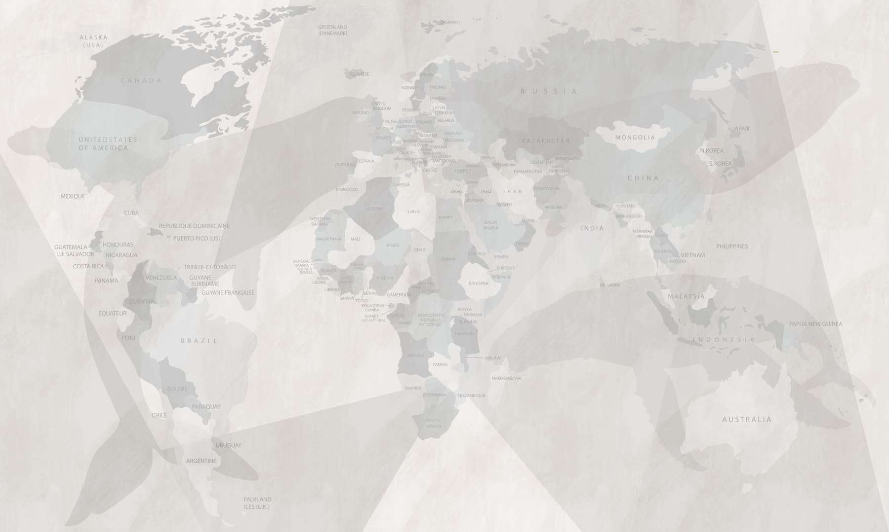 Map of the world Map of the world