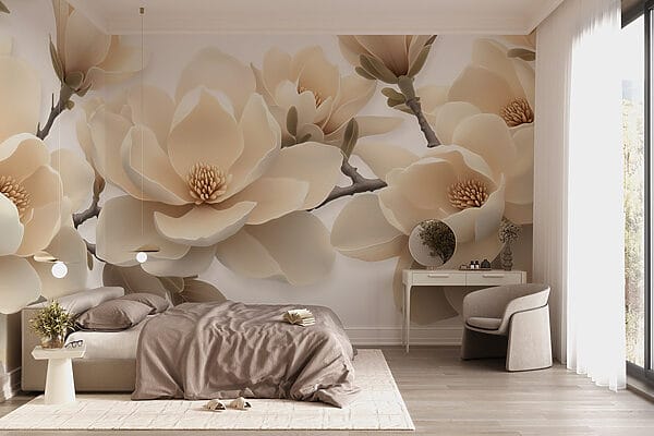 Flores brancas num ramo Flores brancas num ramo