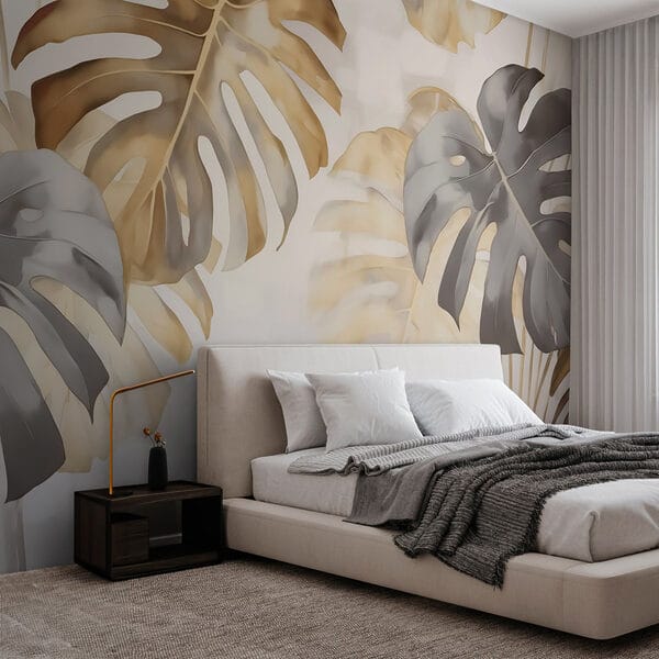 Folhas elegantes em tons suaves. Folhas elegantes em tons suaves.