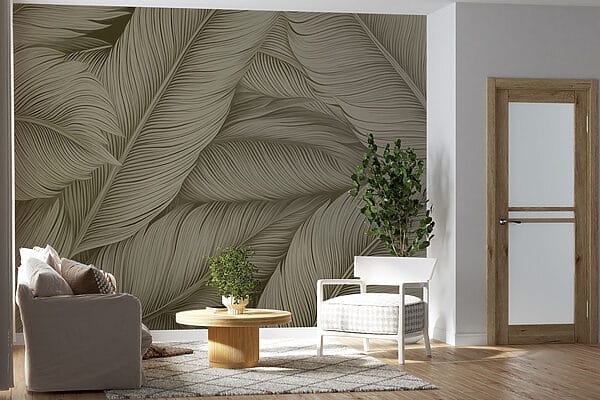 Natural texture of overlapping leaves