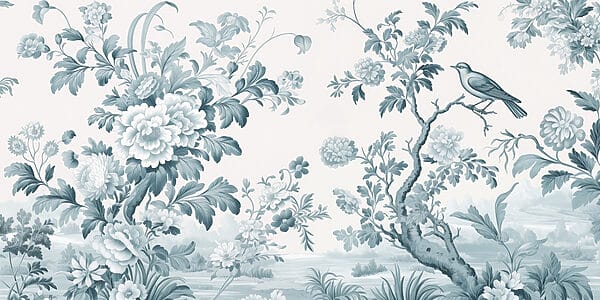 Papel de parede com flores e árvores Papel de parede com flores e árvores