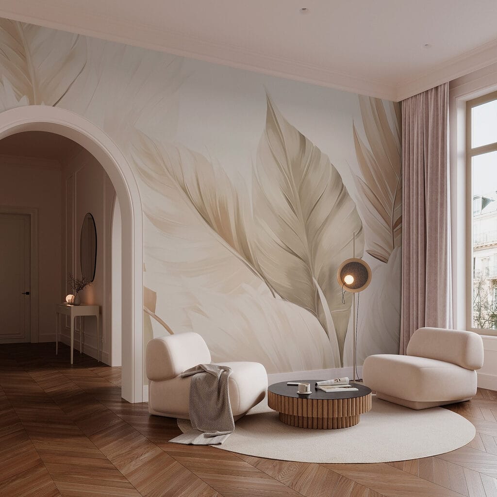 Delicate leaves in soft tones Delicate leaves in soft tones