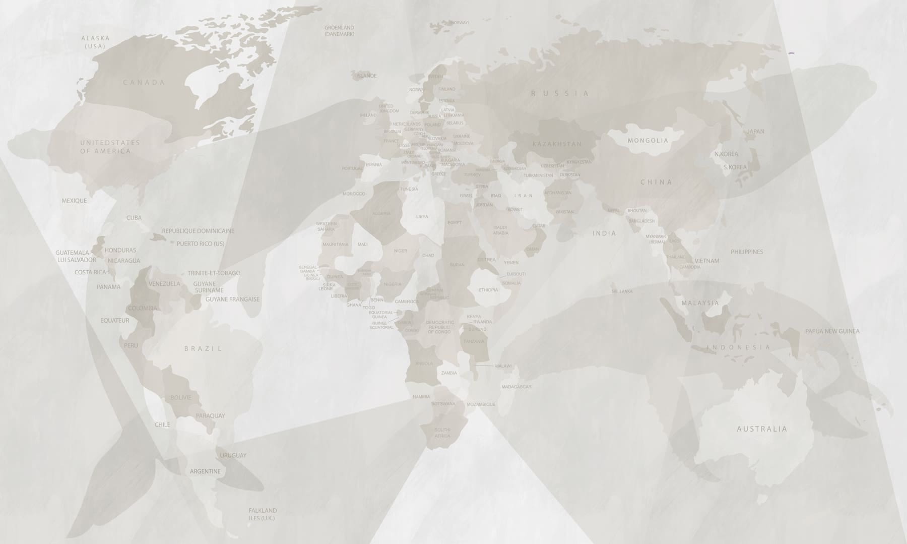 Map of the world Map of the world
